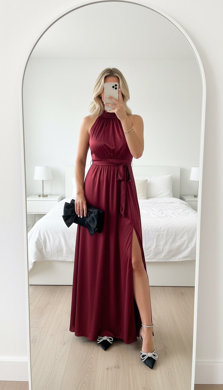 We are down to the last few days before the holiday starts and New Year’s Eve so if you are looking for a last-minute dress, this one has shape or built-in so you don’t have to worry about adding another piece on top of what you’ve already got. This one’s absolutely stunning also comes at a ton of different color options so in case you wanted something for later in the year for winter wedding, this would be a great option. Also would work great for spring as well but just a great classic dress and like I said it has the shape we’re building so that’s one thing you don’t have to think about

#LTKmomlife #LTKOver40 #LTKHoliday