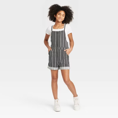 Girls' Woven Shortalls - art class™ | Target