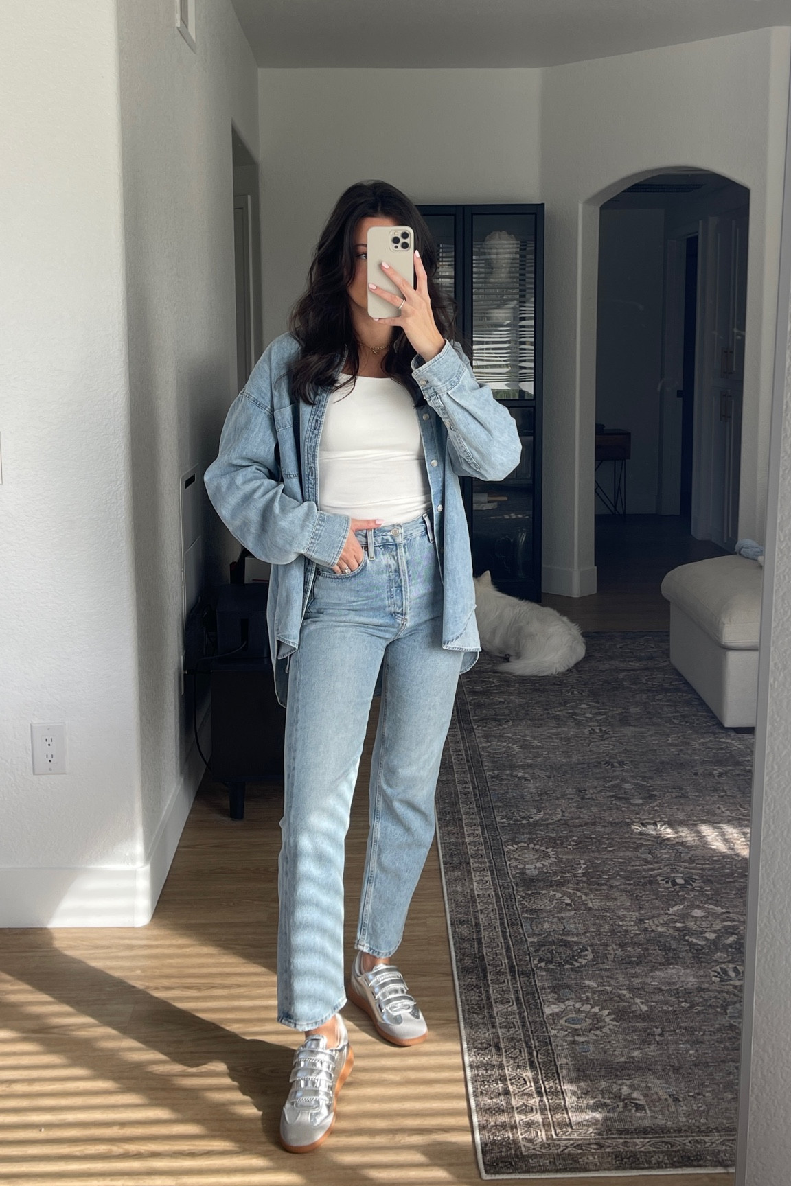 Casual ootd! I sized up in the jeans and the shoes are true to size! 

#LTKStyleTip #LTKMostLoved #LTKSeasonal