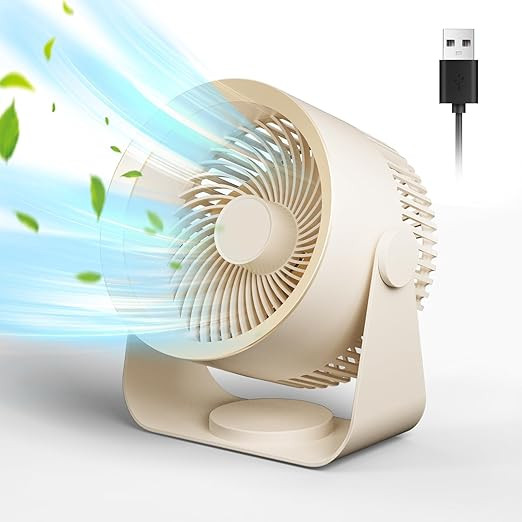 AIBAASAA table fan. usb cable powered fans. Silent desk fan for home use. Wall mounted fan. 90° ... | Amazon (US)