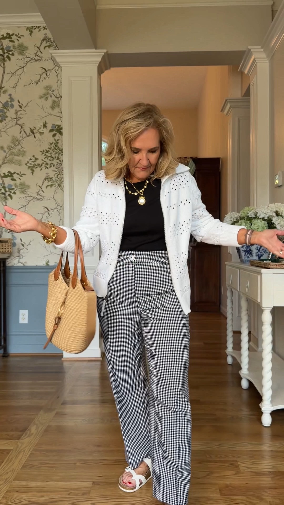 Shop the Talbots sale and grab these styles to wear all summer long!
Sizing below
Linen blazer 10 petite
Linen pants 6 Reg
Linen Shorts 8 petite
Textured sweatshirt medium
White sweater medium
White tee medium
Blue floral jeans size 6 reg

This would be a great travel outfit or I’ll look for on vacation in a city for sightseeing

#LTKSaleAlert #LTKOver40 #LTKWorkwear

#LTKTravel