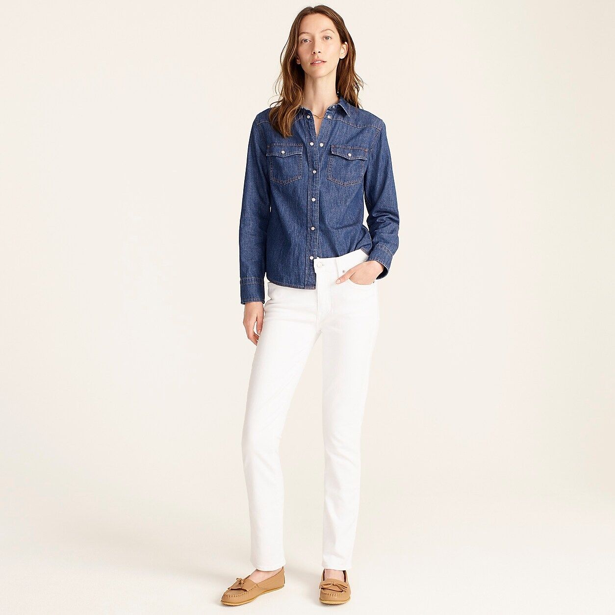 9" vintage straight jean in white | J.Crew US