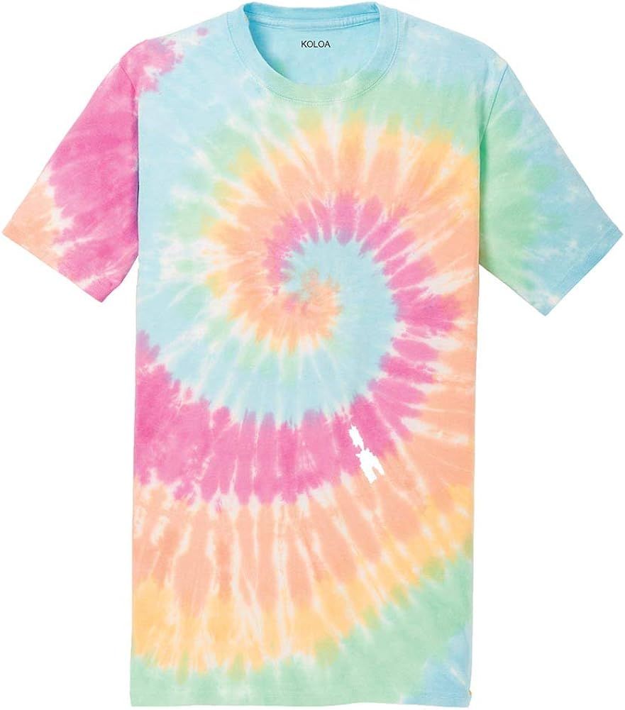 Koloa Surf Co. Colorful Tie-Dye T-Shirts in 17 Colors. Sizes: S-4XL | Amazon (US)
