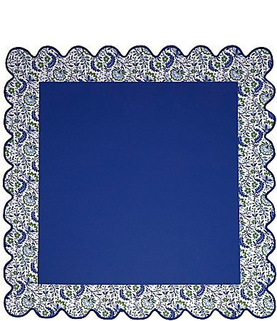 Southern Living Mahjong Floral Mat - Navy | Dillard's
