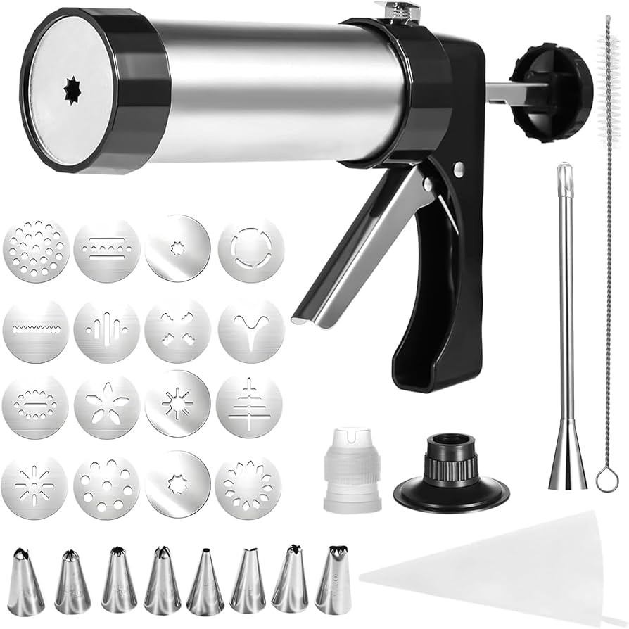 Churro Maker Machine Kit - Stainless Steel Churro Gun with 8 Piping Nozzles, 16 Discs, 1 Brush & ... | Amazon (US)