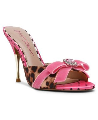 Betsey Johnson Women's Prisilla Slip-On Sandals - Leopard Multi | Macy's
