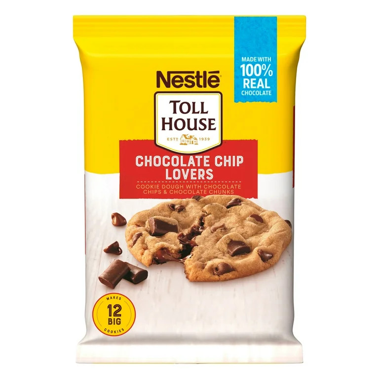 Nestle Toll House Chocolate Chip Lovers Cookie Dough For Valentine's Cookies, 16 oz | Walmart (US)