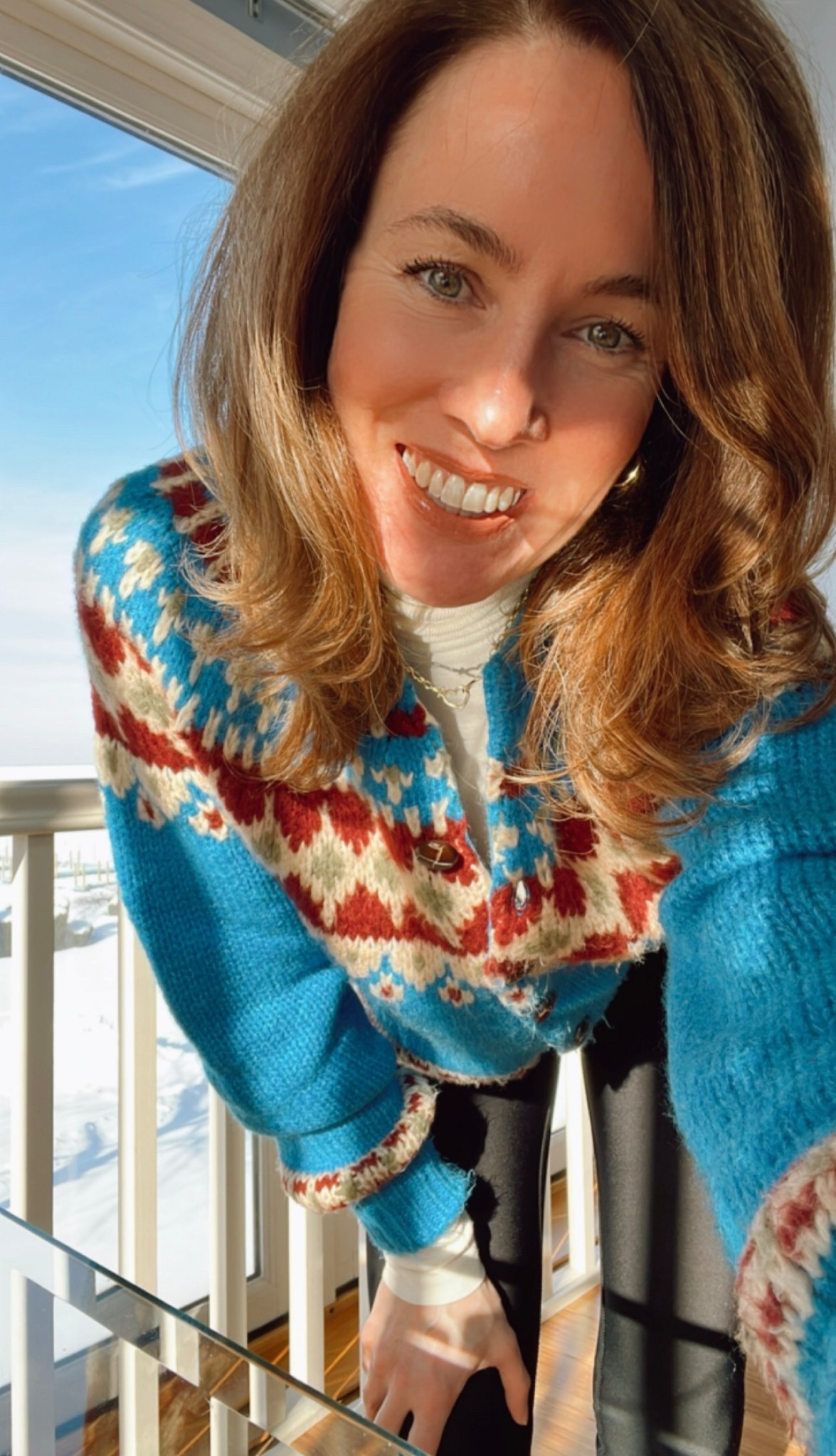 Sweater of the day: still love this fair isle cardigan from urban outfitters 

#LTKOver40 #LTKSeasonal #LTKootd