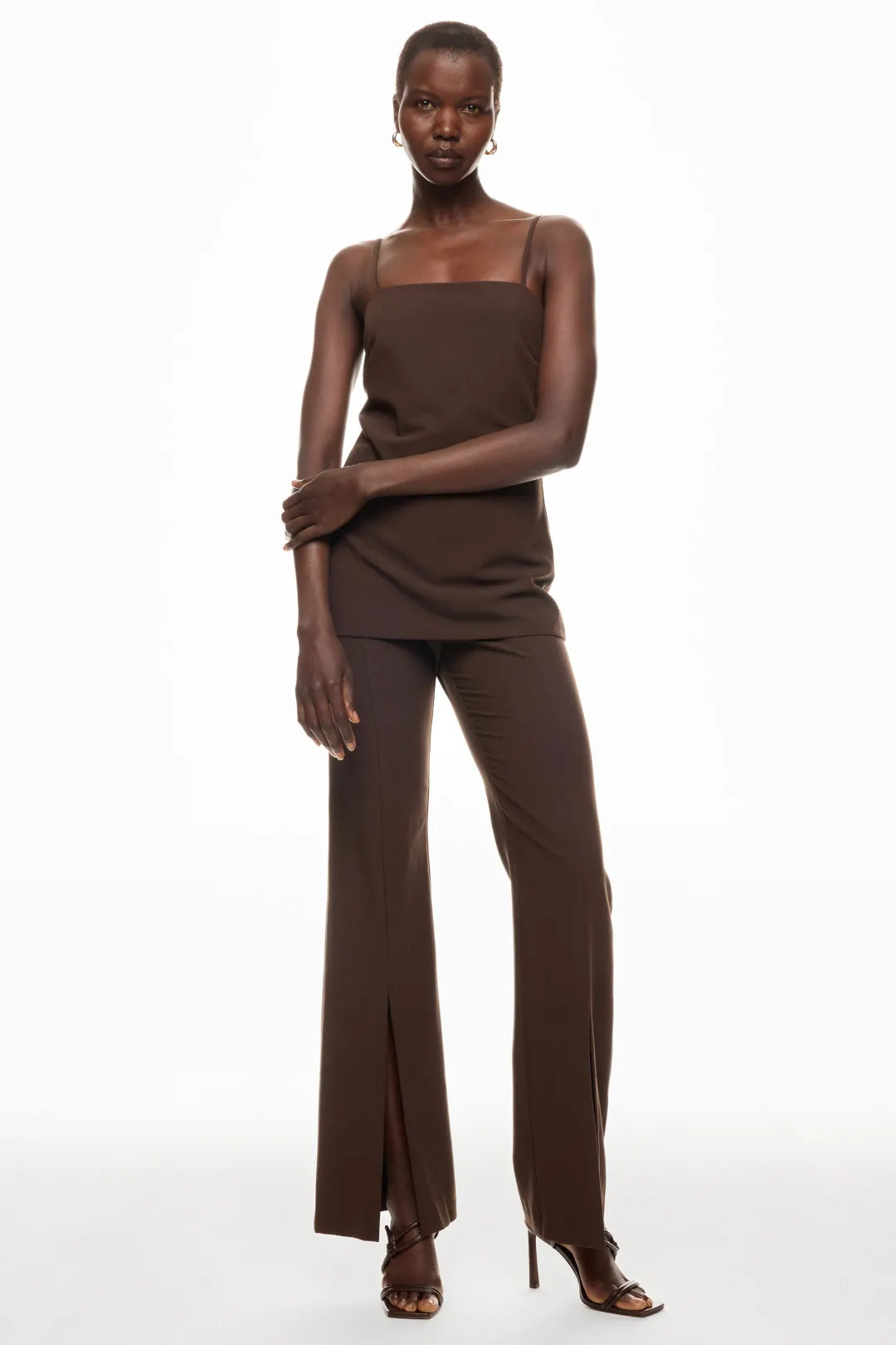 Espresso Brown Jaslyn Jumpsuit | Rent the Runway