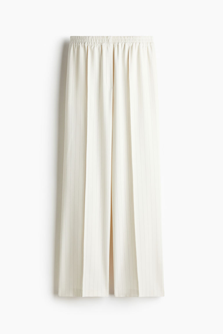 Wide crease-detail trousers | H&M (UK, MY, IN, SG, PH, TW, HK)