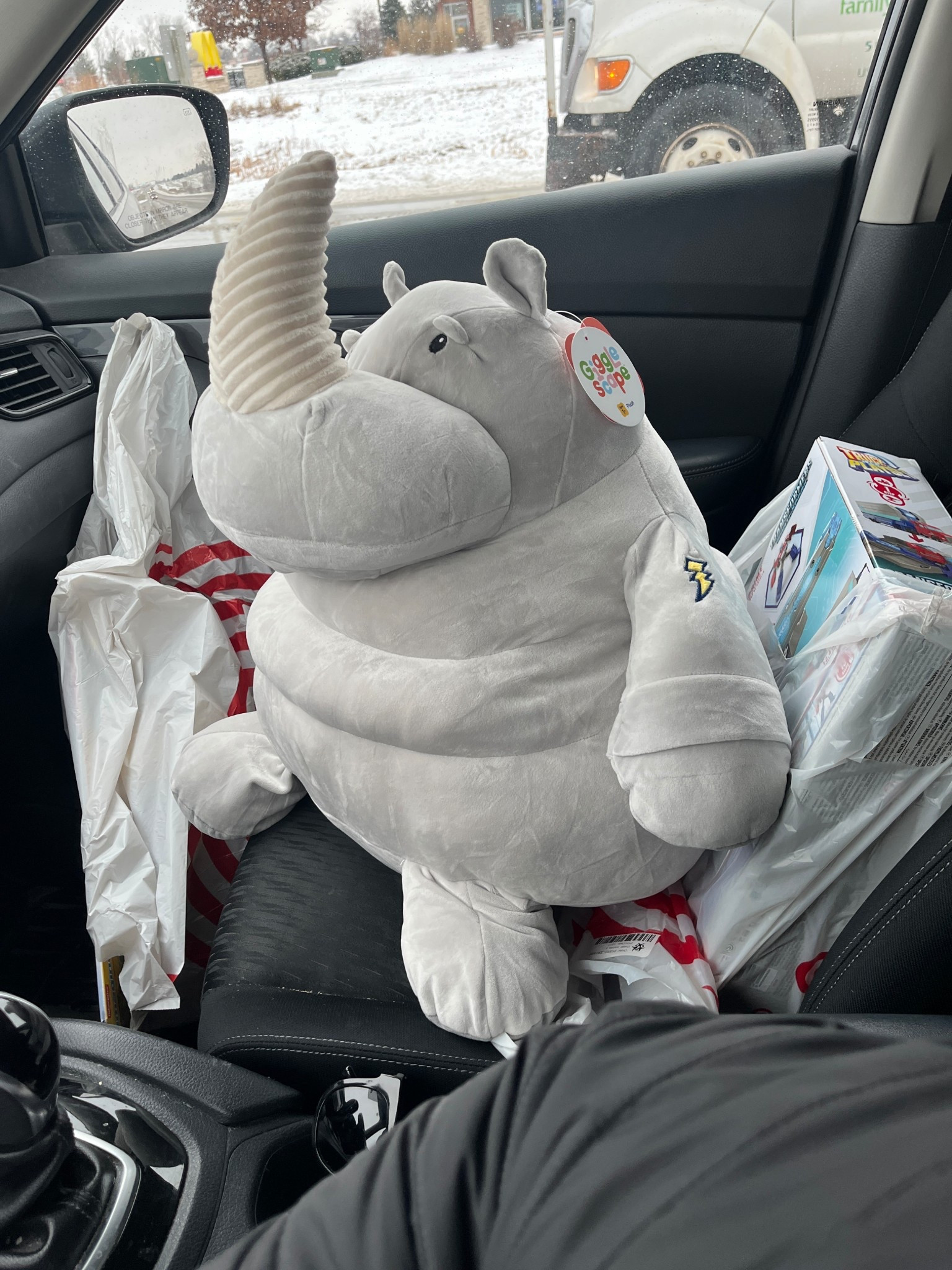 Ran to Target to pick up my order and this beefy dude made me chuckle the whole drive home.🤣 Logan saw this stuffed animal rhino a while ago and giggled so much, had to get it for Christmas! Linking some other toys we’re getting him if you’re looking for gifts for 4 year olds. 

#LTKKids #LTKGiftGuide #LTKHoliday