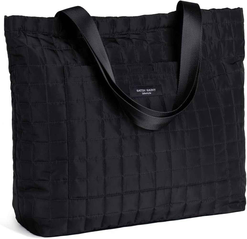 Large Tote Bag for Women Travel Tote Bag SATIN SAINT lifestyle Women Tote Bags for Work Daily Wom... | Amazon (US)