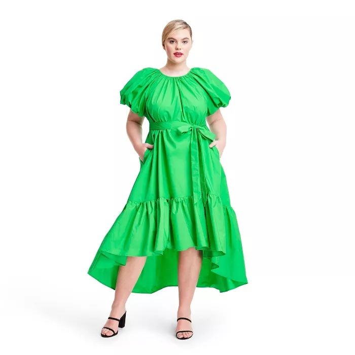 Puff Sleeve High-Low Dress - Christopher John Rogers for Target Green | Target
