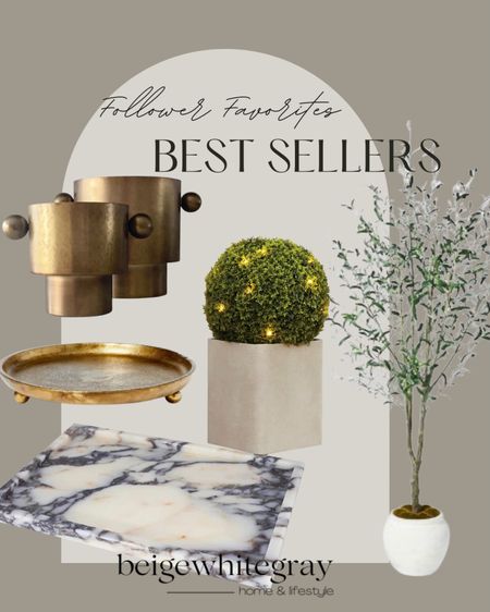This weeks top sellers!! My olive tree is back in stock and it has been an all time best seller!! My topiary’s from Walmart are also back in stock and so cute! The marble tray is at the top of the list and so is the cute brass tray. And check out my new vase too from interior delights. 

#LTKstyletip #LTKFind #LTKhome