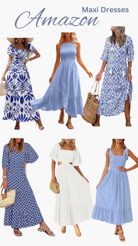 Beach vibes maxi dresses from Amazon!
Spring looks, spring break, Blue and white dressess

#LTKSeasonal #LTKfindsunder50 #LTKswim