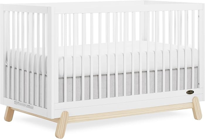 Dream On Me Hygge 5-in-1 Convertible Full-Size Baby Crib in Vintage White Oak, GreenGuard Gold & ... | Amazon (US)
