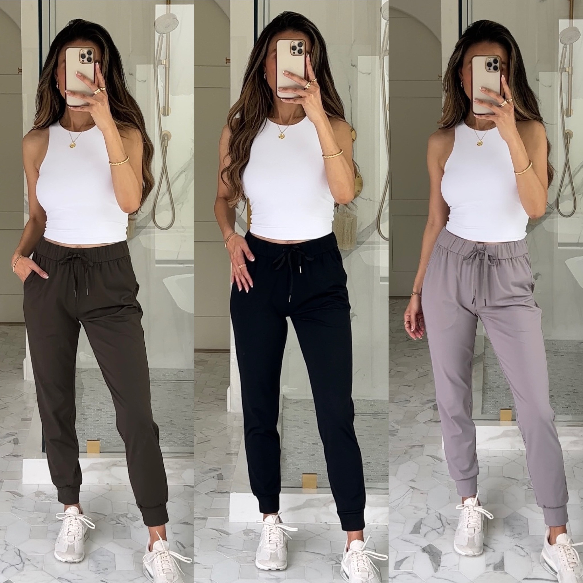 Women's Mid-Rise Full Jogger Pants … curated on LTK  Joggers outfit women,  Khaki joggers outfit women, Joggers outfit