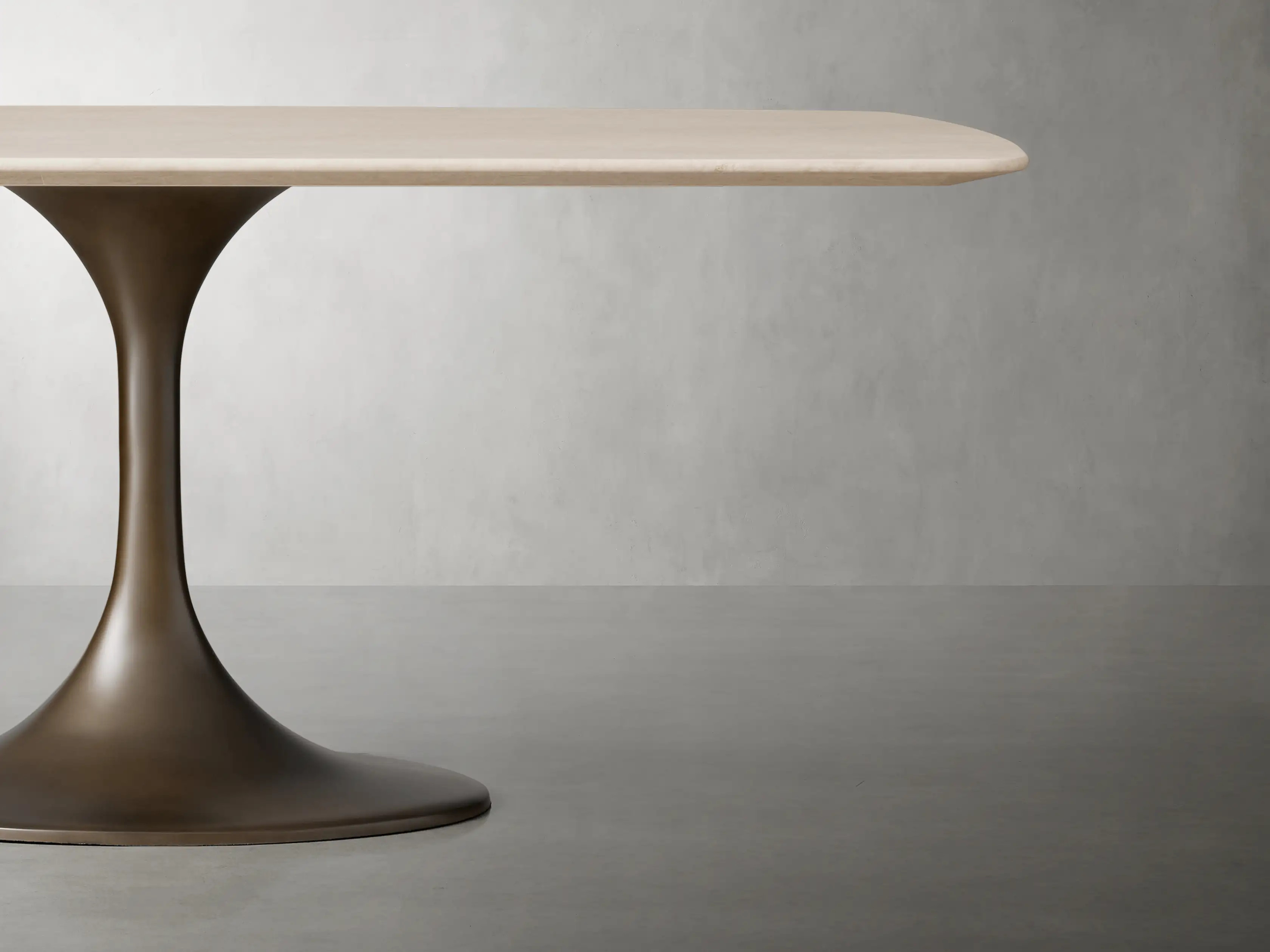 Saint Germain Stone Dining Table with Launette Base | Arhaus