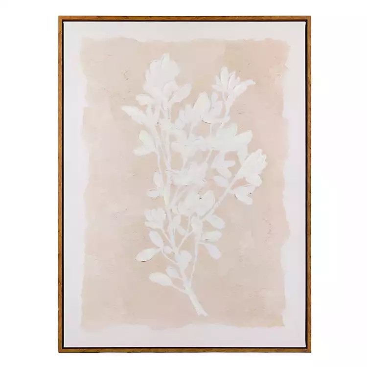 New! Beige Spring Blooms II Framed Canvas Art Print | Kirklands