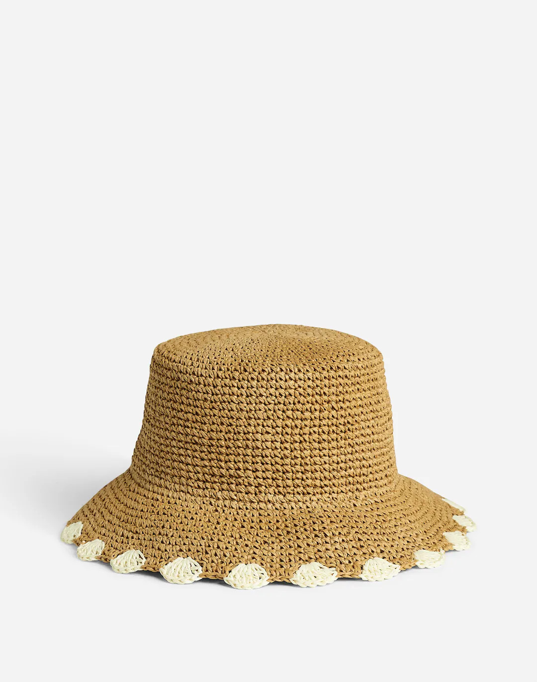 Scalloped-Brim Straw Hat | Madewell