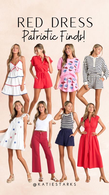 Patriotic apparel at Red Dress - love these options for Memorial Day or 4th of July! 

#LTKSeasonal #LTKFindsUnder100 #LTKStyleTip