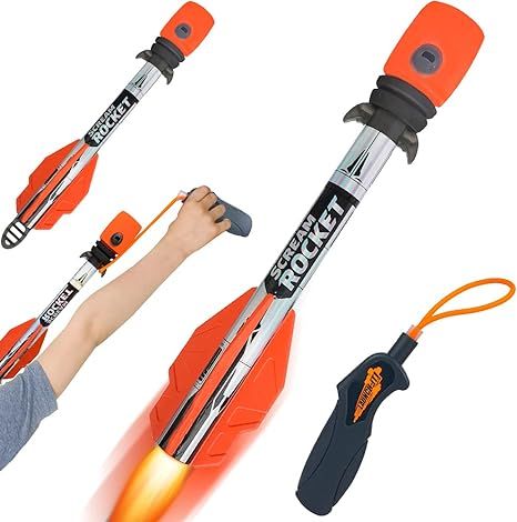 VATOS Slingshot Rocket Launcher Toys for Kids - Sky Rockets Air Foam Scream Rocket with 2 Pack & ... | Amazon (US)