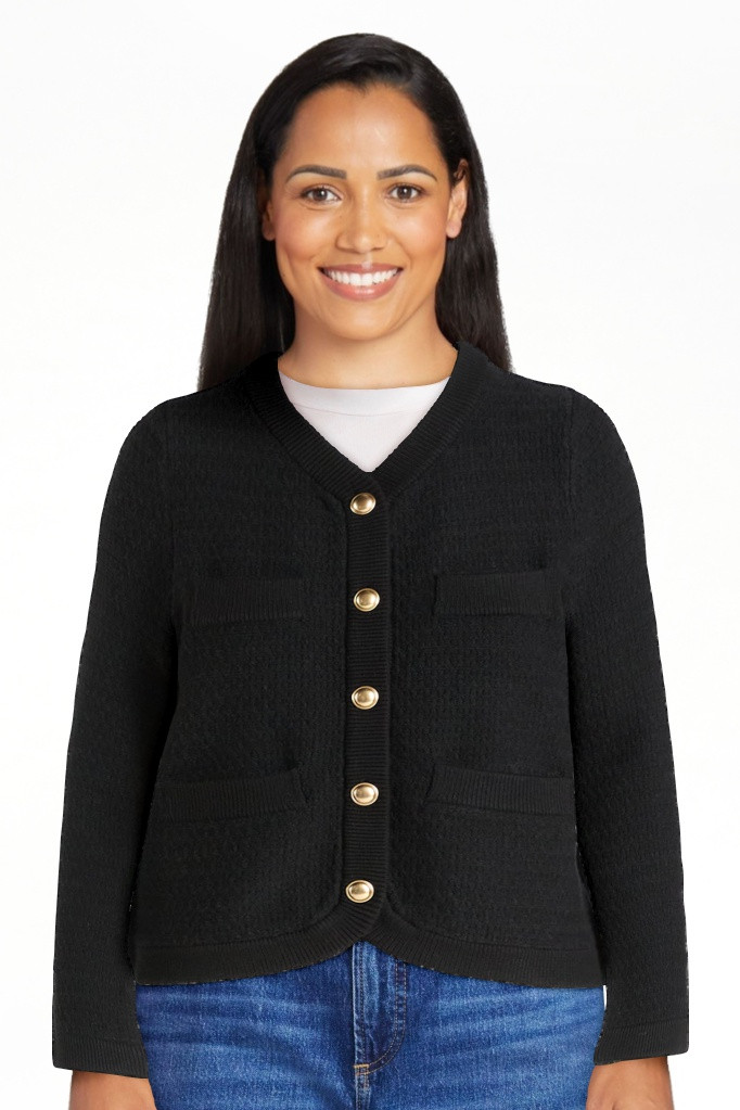 Free Assembly Women's and Women's Plus Textured Cardigan Sweater with Welt Pockets, Lightweight, ... | Walmart (US)