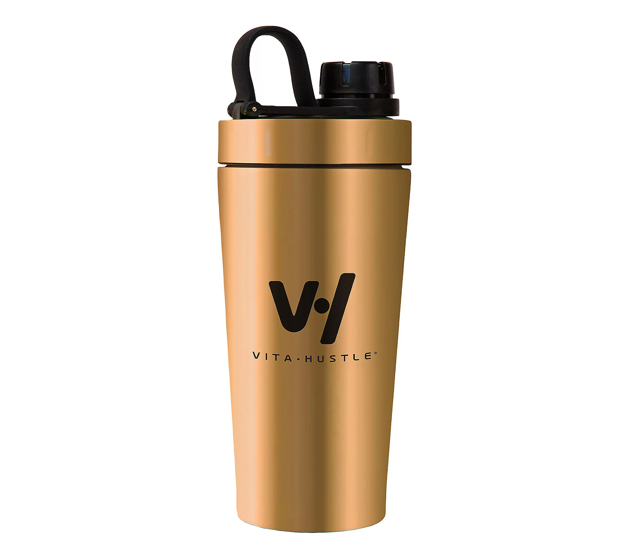 VitaHustle 20oz Stainless Steel Shaker Cup with Blender Ball | QVC
