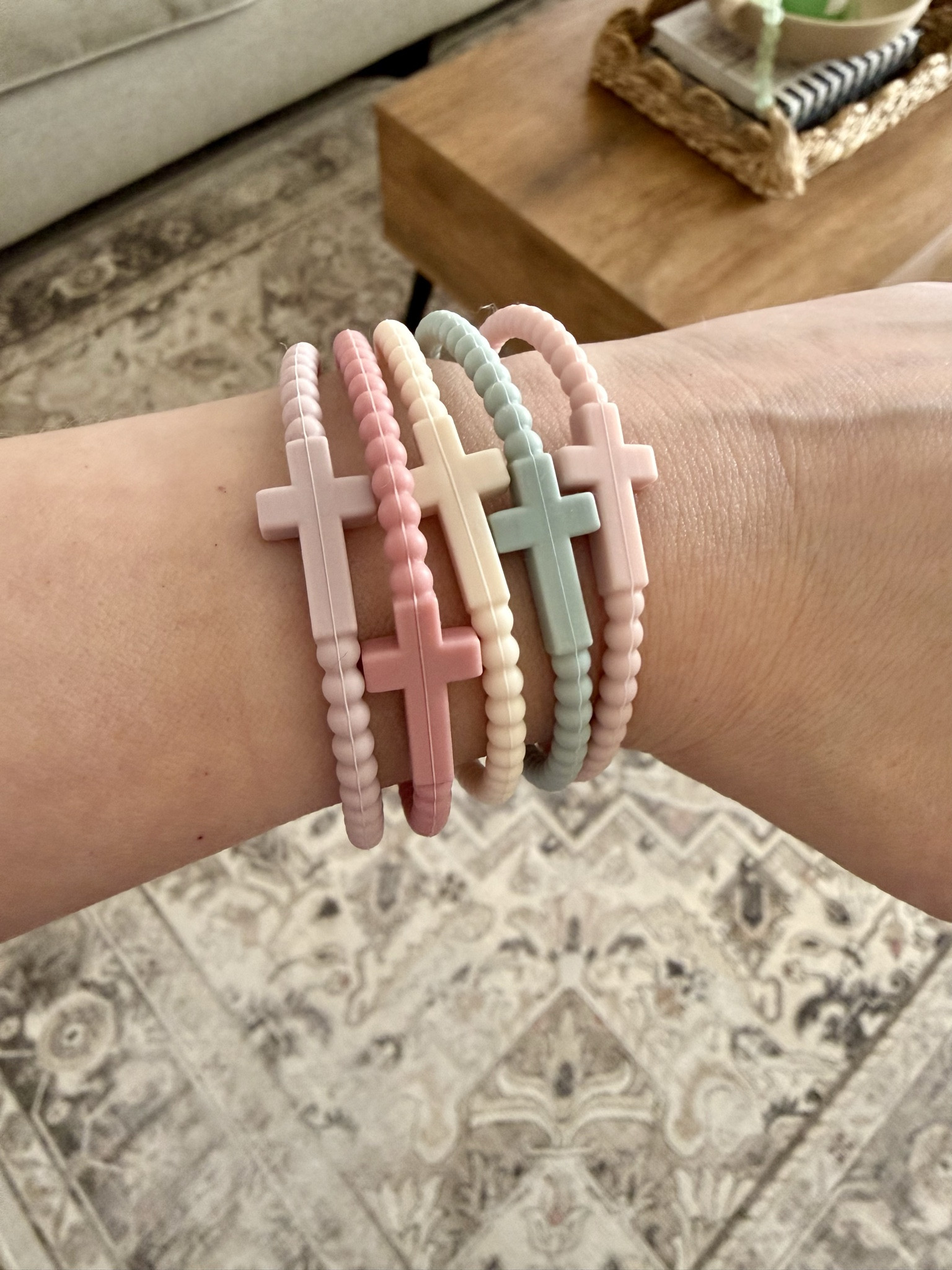 I just love these Jesus bracelets. They are stackable, shareable and full of purpose. The colors are so cute for spring. Perfect Easter basket stuffers. 

#LTKSpringSale

#LTKKids #LTKSeasonal #LTKBeauty #LTKmomlife #LTKHome