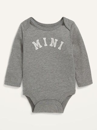 Unisex Long-Sleeve Matching-Graphic Bodysuit for Baby | Old Navy (US)