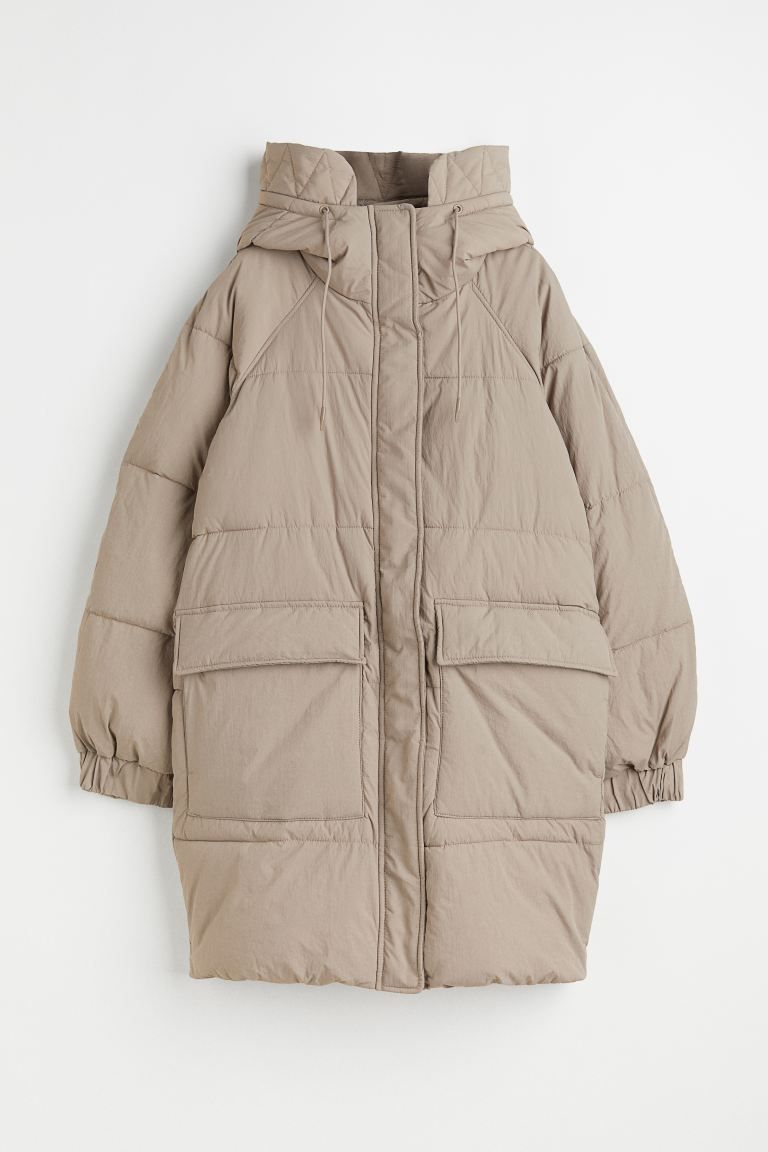 Puffer Coat - Beige - Ladies | H&M US | H&M (US + CA)