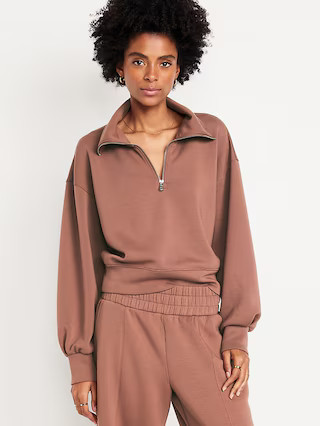 Half-Zip Bounce Fleece Pullover | Old Navy (US)
