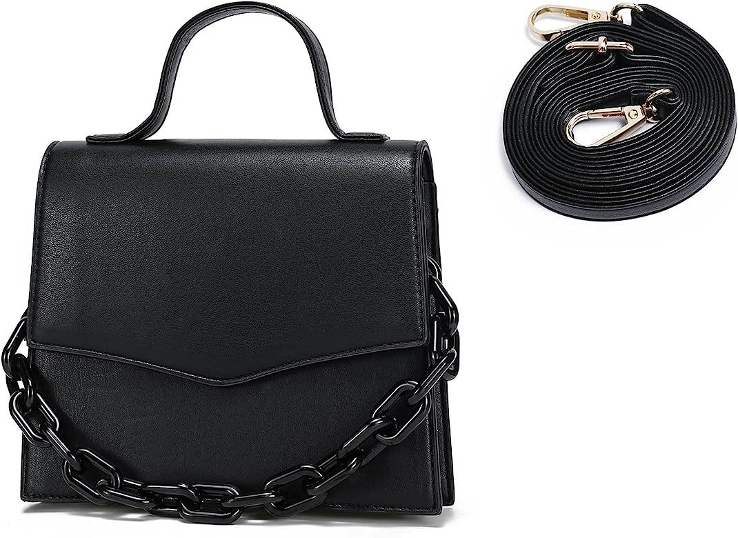 CATMICOO Mini Purse for Women, Small Handbag with Detachable Plastic Chain | Amazon (US)