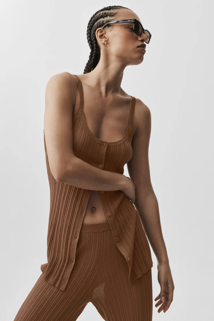 Sweater Sunlit Button Down Tank | Alo Yoga (US)