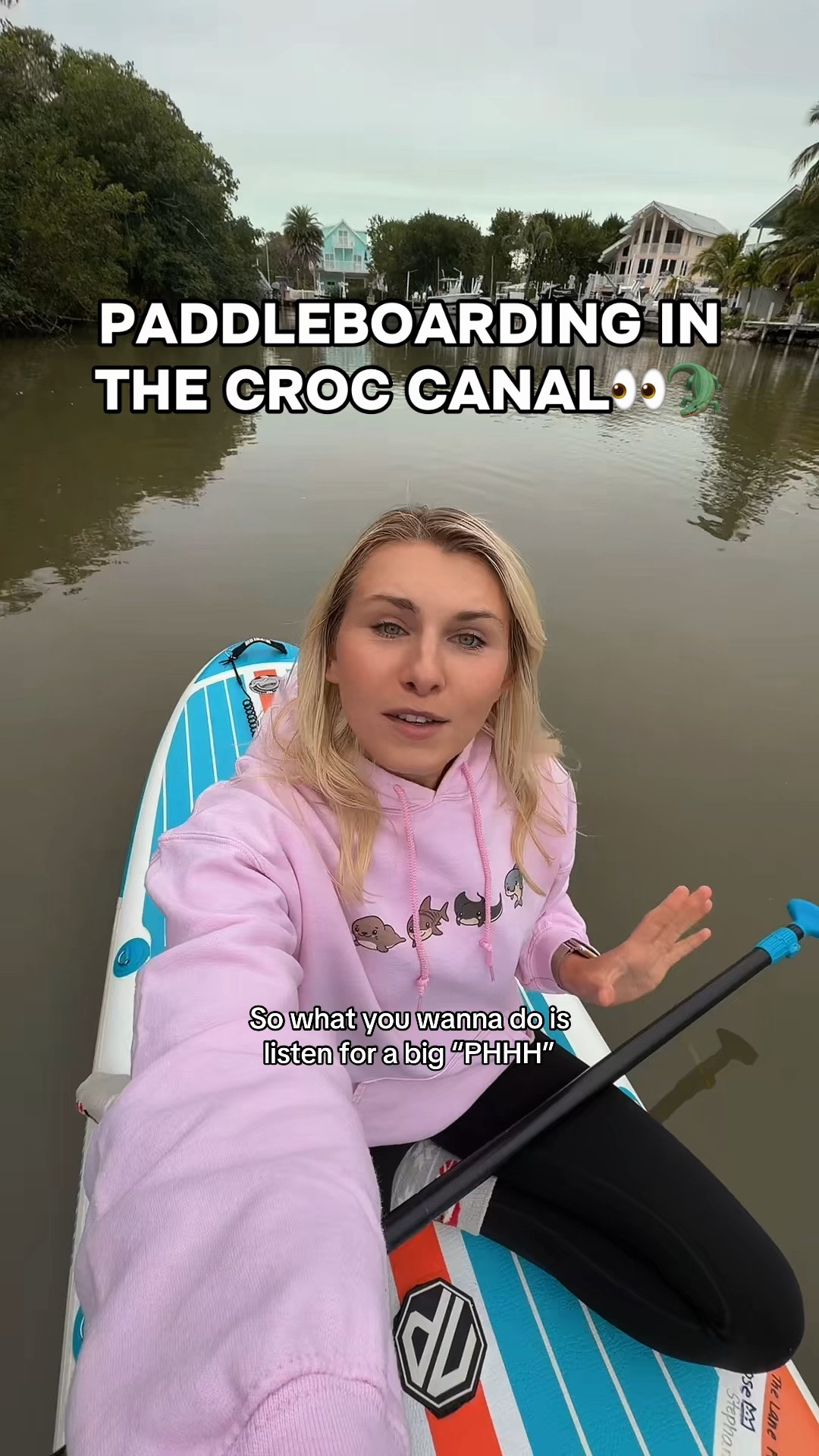 What IS that thing at the end…?👀😱😳 and yes my husband DID go diving when he dropped my GoPro in here. That video is on my page too 😅

#crocodile #manatee #paddleboard #florida #floridakeys