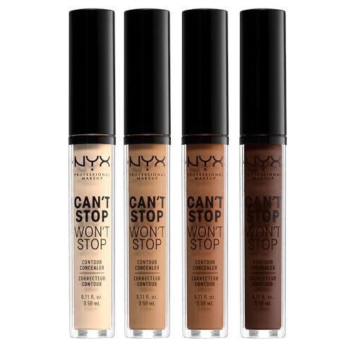 NYX PROFESSIONAL MAKEUP Can't Stop Won't Stop Contour Concealer, 24h Full Coverage Matte Finish - Neutral Buff | Amazon (US)