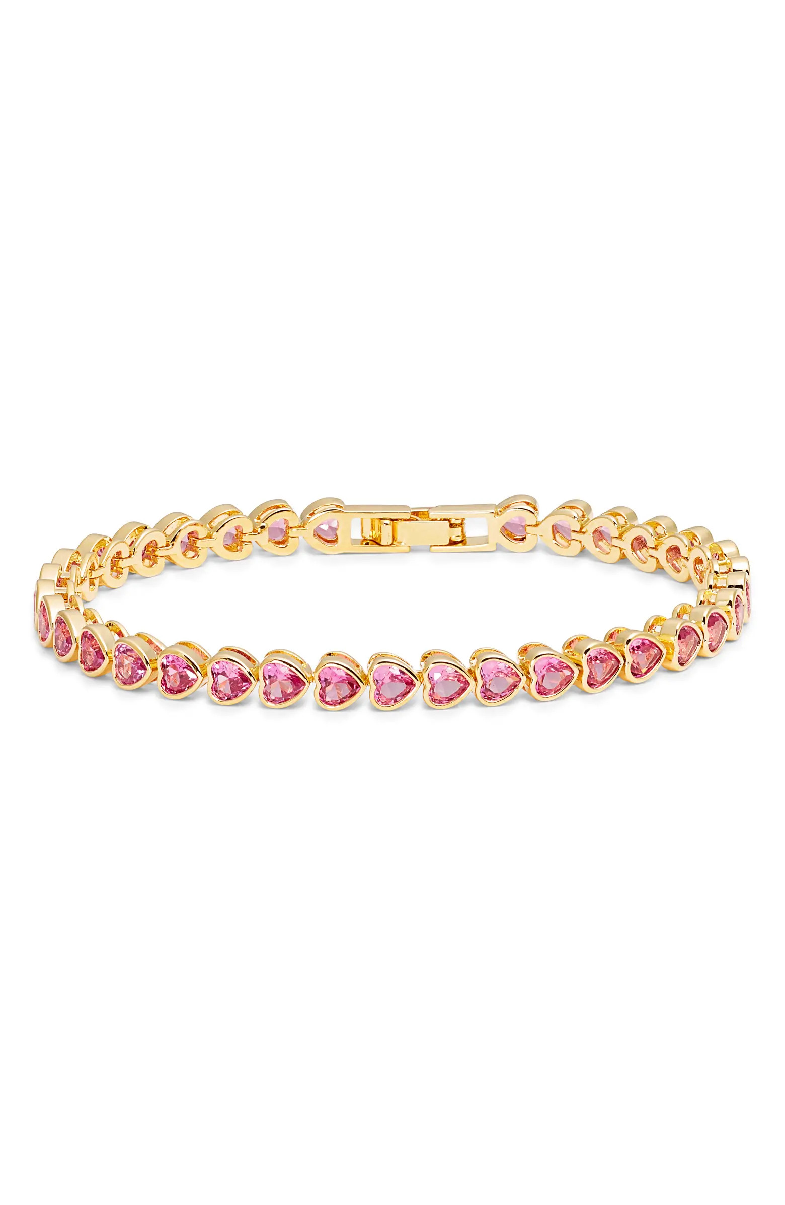 Heart Cubic Zirconia Tennis Bracelet | Nordstrom