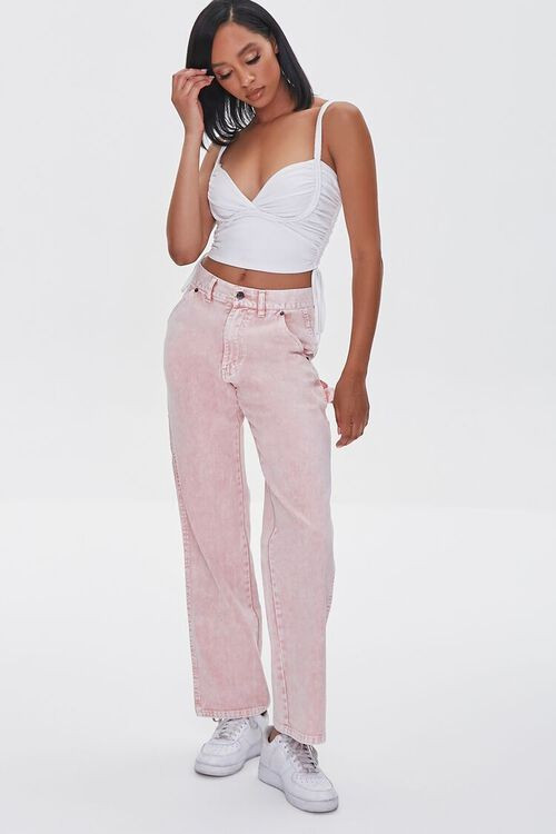 Acid Wash Cargo Jeans | Forever 21 (US)
