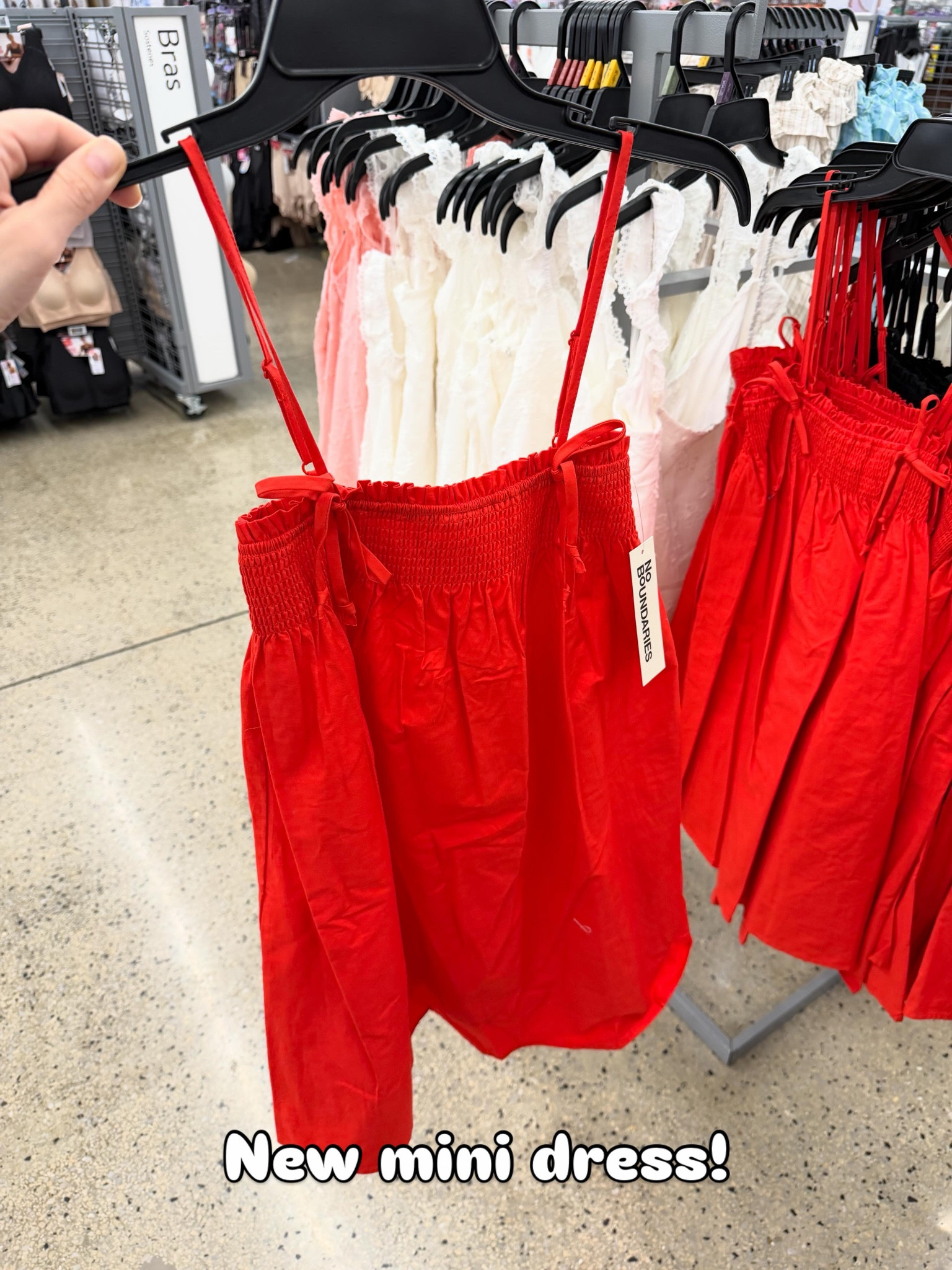 Adorable new cotton mini dress at Walmart and so affordable! Also comes in black #walmartfashion
