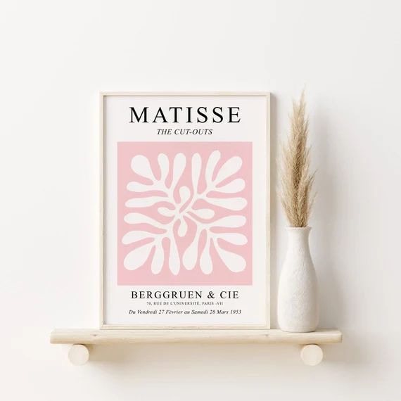 Blush Pink Matisse Print PRINTABLE Wall Art Henri Matisse - Etsy | Etsy (US)