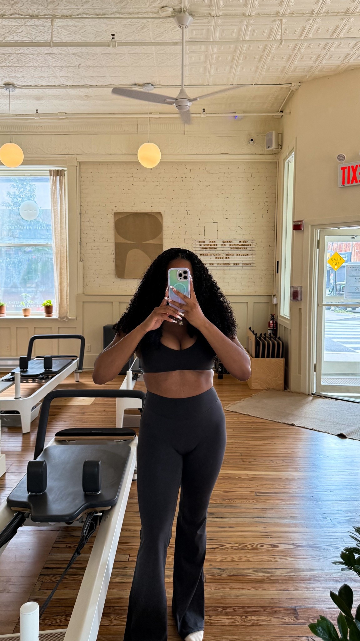 wearing oner active soft motion fit for Pilates today. 

Bra is size S but could go with a medium 
leggings are a size M.


#LTKActive