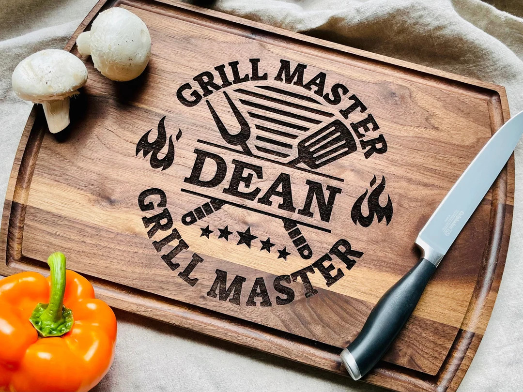 Personalized Gift for Him Custom Cutting Board, Dad Birthday Gift Charcuterie Board, Boyfriend Bi... | Etsy (US)
