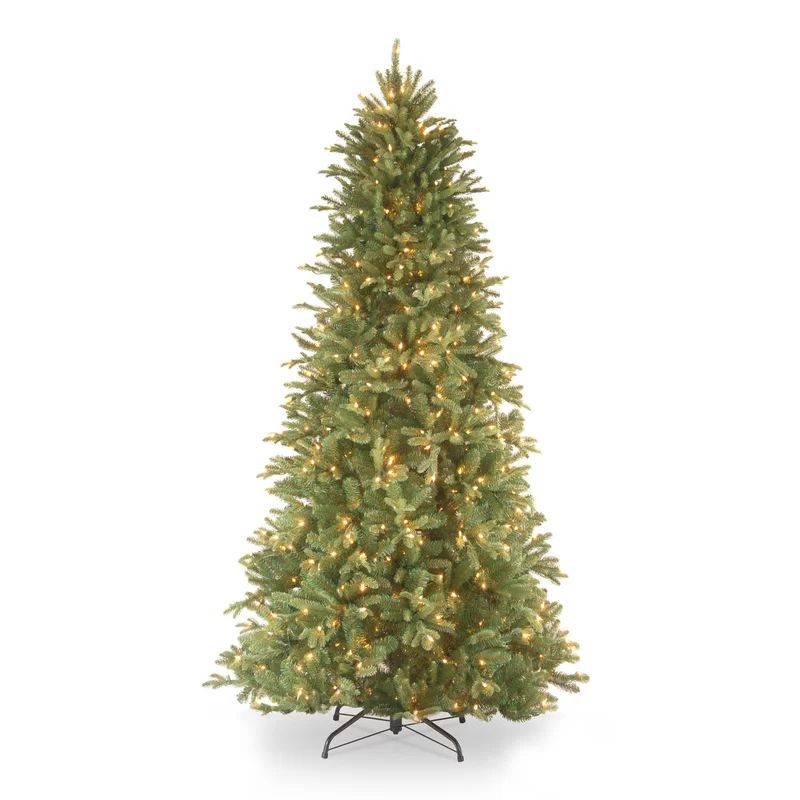 Tiffany Green Fir Artificial Christmas Tree with Clear/White Lights | Wayfair North America