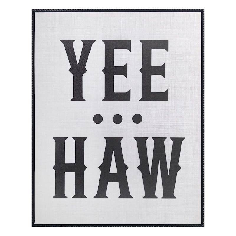 Yeehaw Canvas Wall Art, 22x28 | At Home