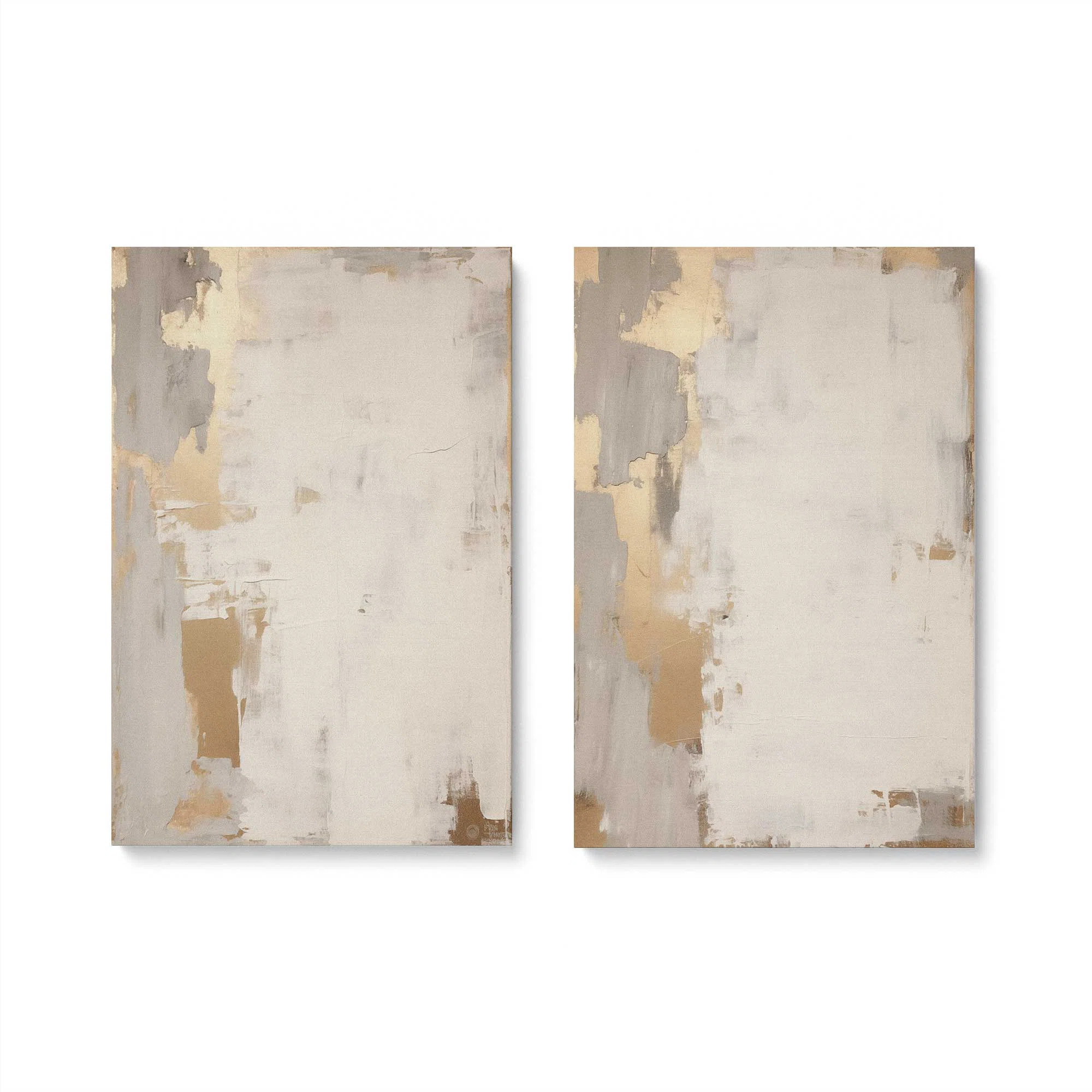 Golden Haze Set of 2 Canvas Prints in a Frame, (Set of 2) | Wayfair North America
