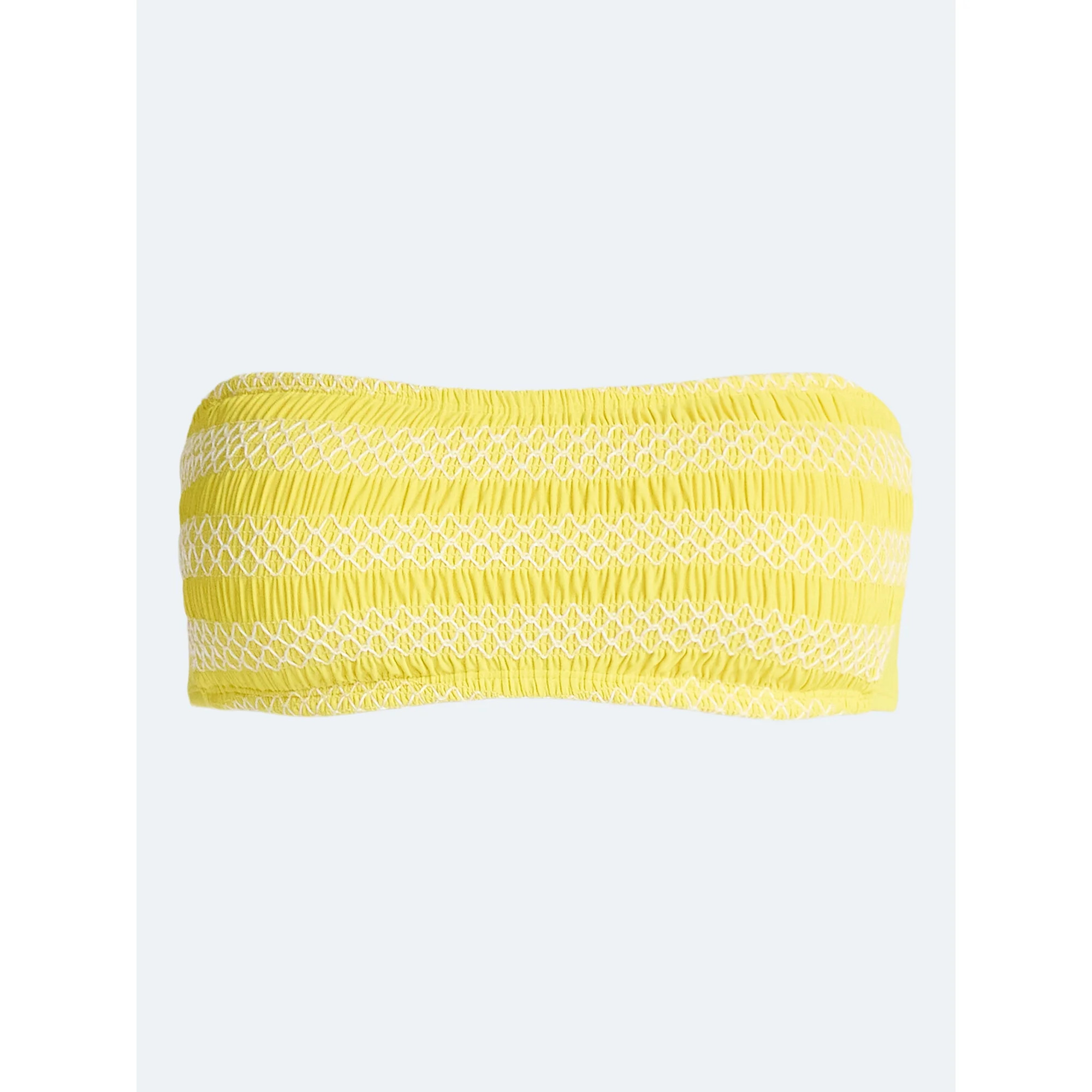 Free Assembly Women's Textured Bandeau Bikini Top, Sizes XS-XL | Walmart (US)