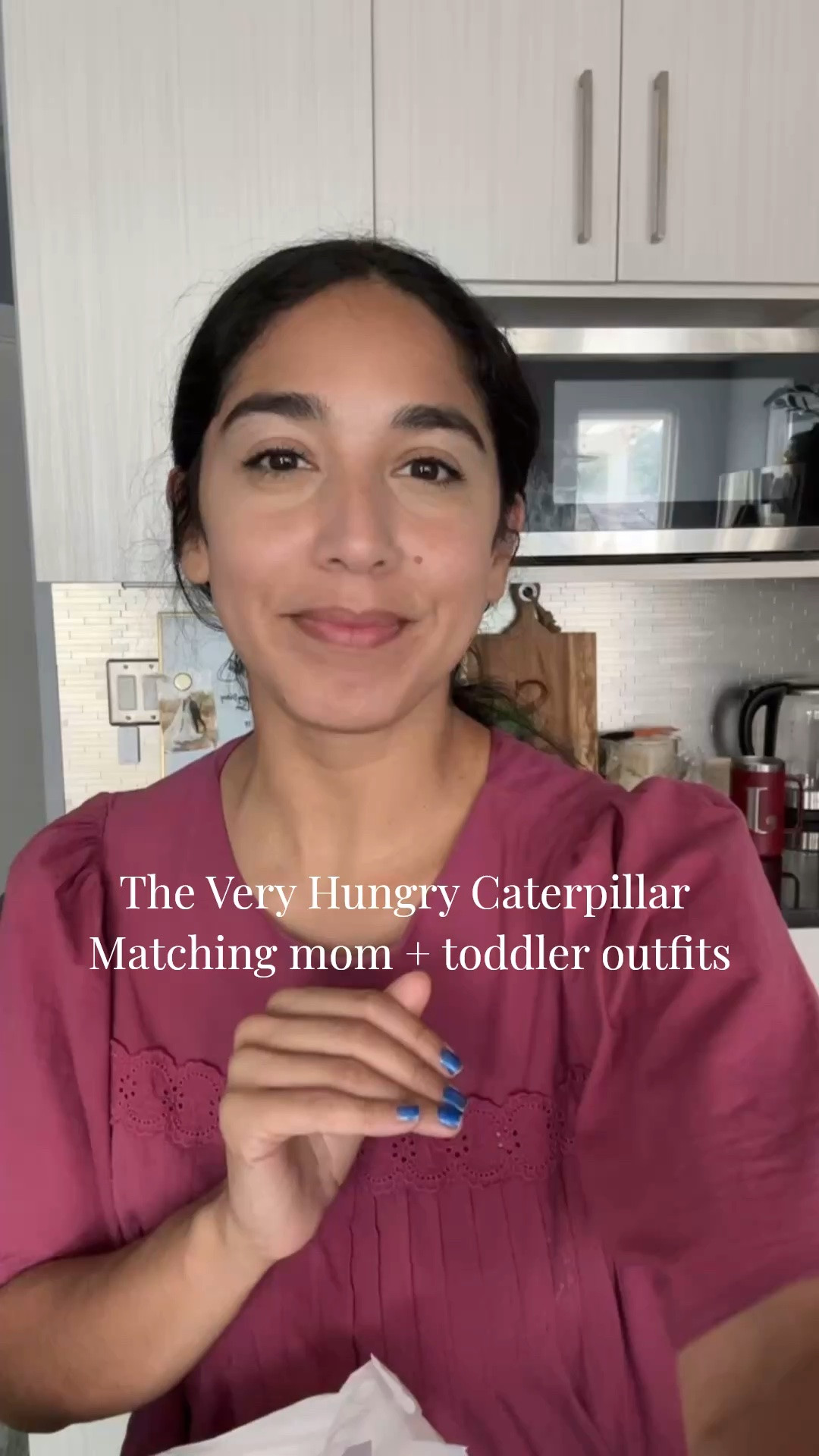 Mom + mini matching outfits
The Very Hungry Caterpillar 
🐛 🍓🍎🍉🍌🫐