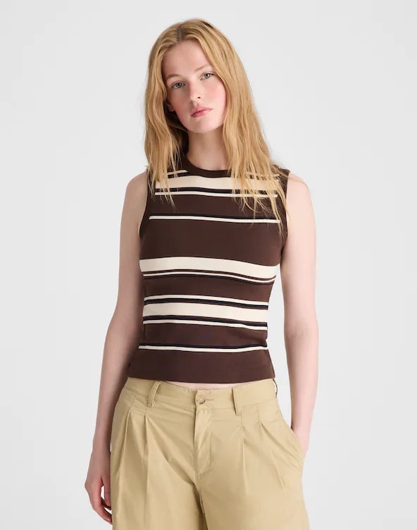 The '90s Shell Tank in Compact Cotton | Madewell