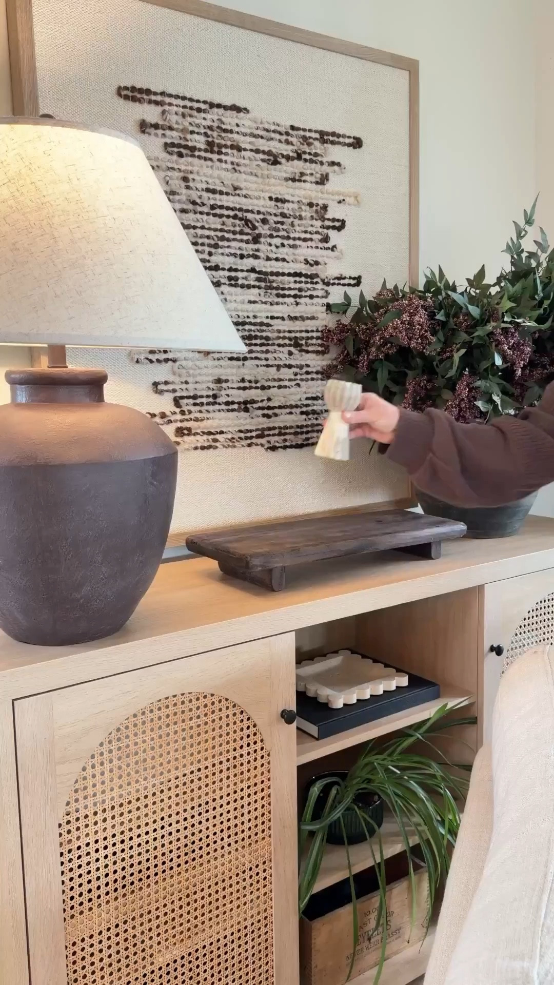 Want your shelves to look more curated? Start with marble. This tall marble taper holder gives cabinet styling that custom, designer feel.



#LTKHome #LTKmorningroutine #LTKmomlife