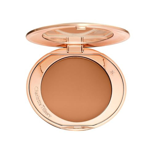 Charlotte Tilbury Airbrush Flawless Finish Setting Powder - Pore-Blurring Pressed Powder for Face Makeup to Minimize Shine with a Soft-Focus Finish - 4 Deep | Amazon (US)